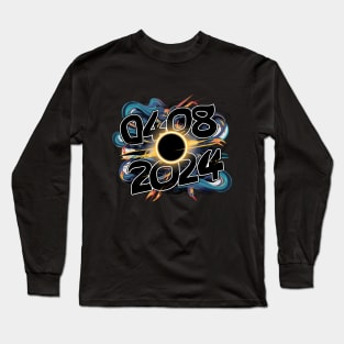 Solar Eclipse, Graffiti Design Long Sleeve T-Shirt